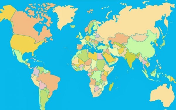 Countries of the World - Geography Map Quiz Online Game