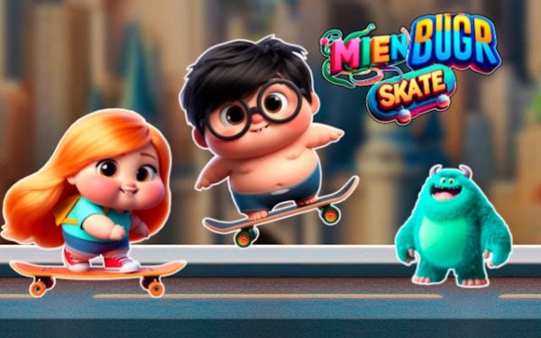City Skateboard Pet Chase