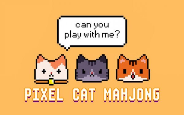 Pixel Cat Mahjong - Tile Matching Puzzle Game Online