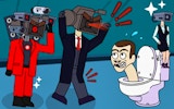Skibidi Toilet and Titans Escape Puzzle Online Game