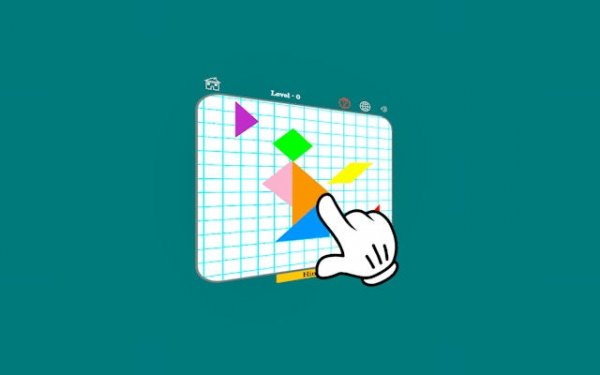 Tangram Collect the Cat Puzzle Game