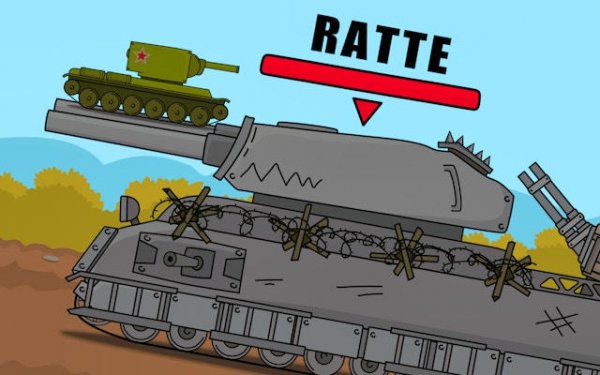Tanks 2D Battle with Ratte: Tank Warfare Game
