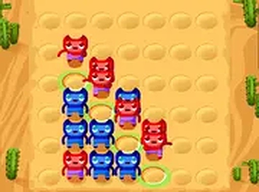 4 In a Row Cats Puzzle Game