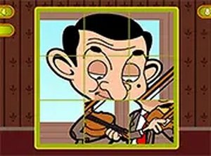Mr Bean Sliding Puzzle Online Game