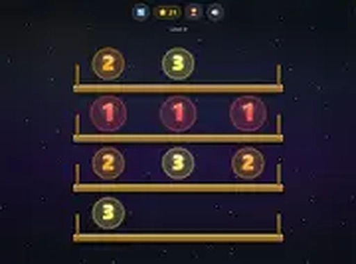 Sorting by Shelves Numbers Puzzle Game